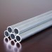 FixtureDisplays® 6063 Aluminum Anodized Sand Blasted Round Tube, 25mm OD, 22mm ID 1.5mm Wall Thickness X 24 Inches Long Seamless Aluminum Straight Tubing Tolerance: +/- 0.2mm 15577-24